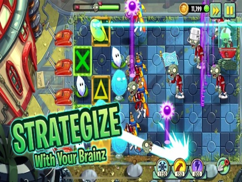 So Sánh Bản Gốc Và Bản Hack Plant vs Zombie 2