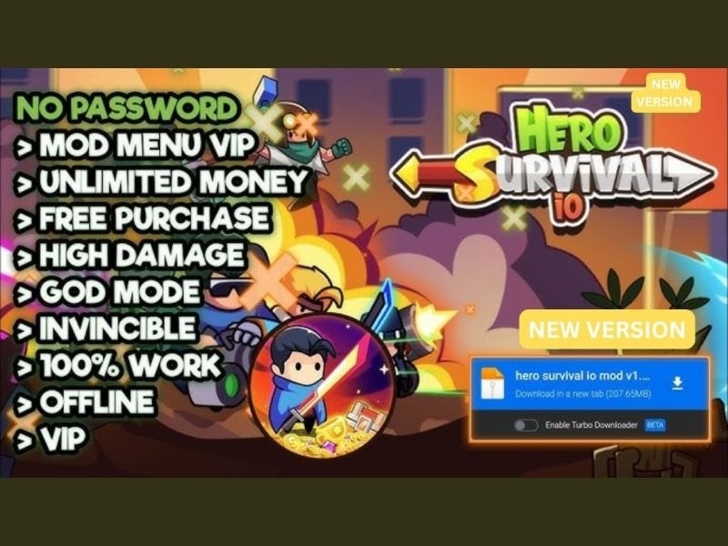 Tải Hack Hero Survival IO (Vô Hạn Tiền, Kim Cương, Menu) v1.8.2 4 Tính Năng Nổi Bật Trong Hack Hero Survival IO