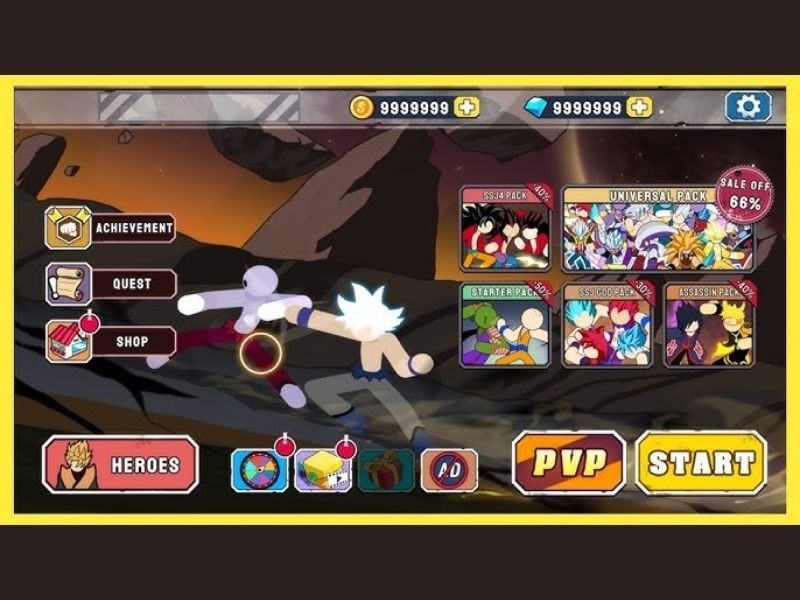 Tải Hack Stickman Warriors Mod Apk (Full Tiền, Kim Cương, Nhân Vật) v2.0.5 4 Tính Năng Nổi Bật Trong Hack Stickman Warriors