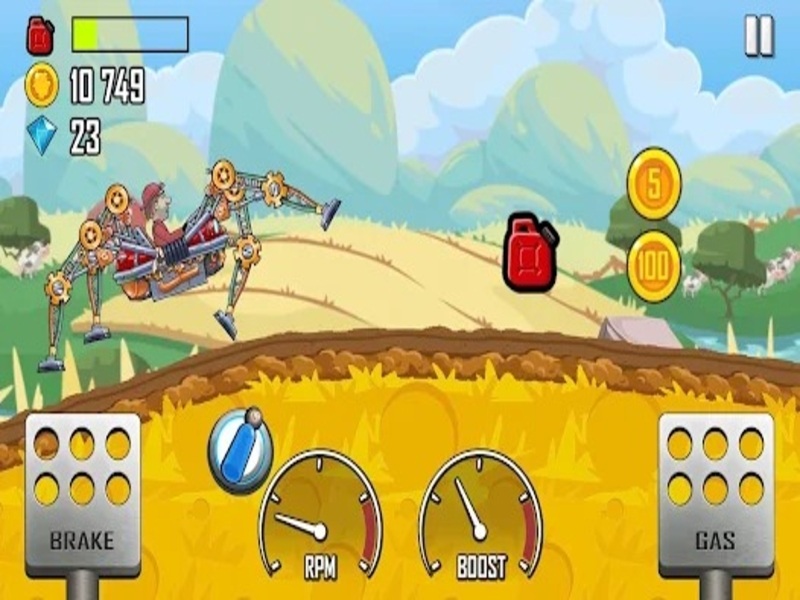 Tải Hack Hill Climb Racing Mod Apk (Vô Hạn Tiền) v1.67.6 2 Vật Lý Xe Chân Thật Trong Hack Hill Climb Racing