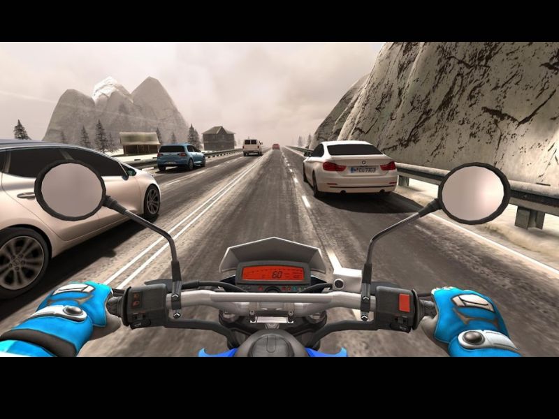 Tải Hack Traffic Rider Mod APK (Full xe, Vô Hạn Tiền) v2.0 2 Góc nhìn mang đến cảm giác lái chân thực với Traffic Rider Mod Apk