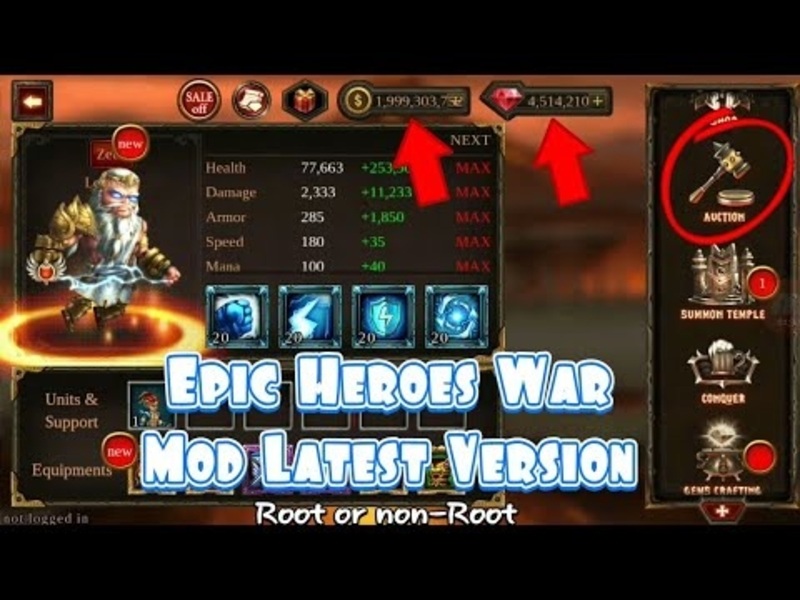 Tải Hack Epic Heroes War (Full Tướng, Vô Hạn Tiền) v1.33.381.1081blv6ts 4 Tính Năng Nổi Bật Trong Hack Epic Heroes War