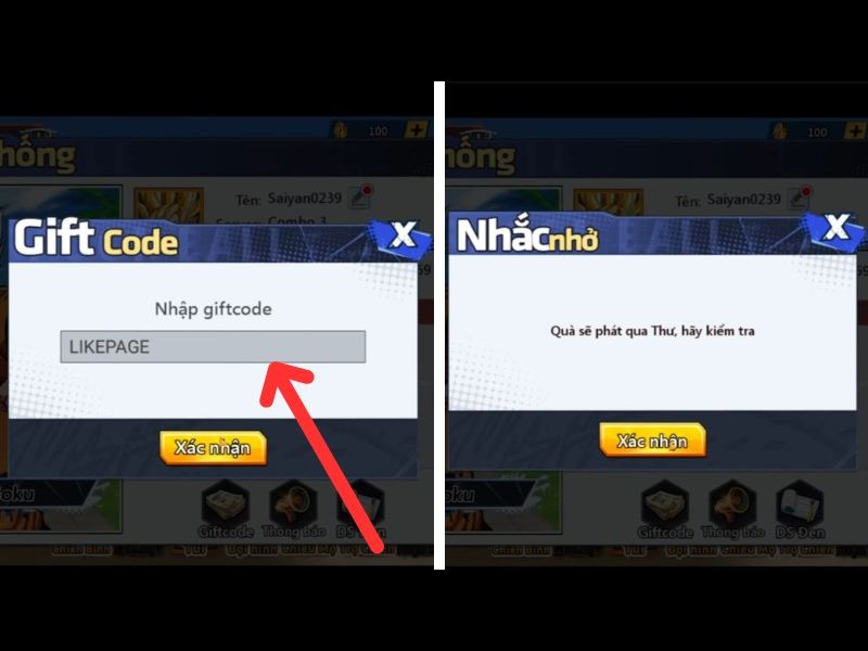 Cập Nhật Code Combo Thức Tỉnh Huyền Thoại Mới Nhất 2026 3 Nhập một trong những mã giftcode, sau đó nhấn vào nút Xác nhận