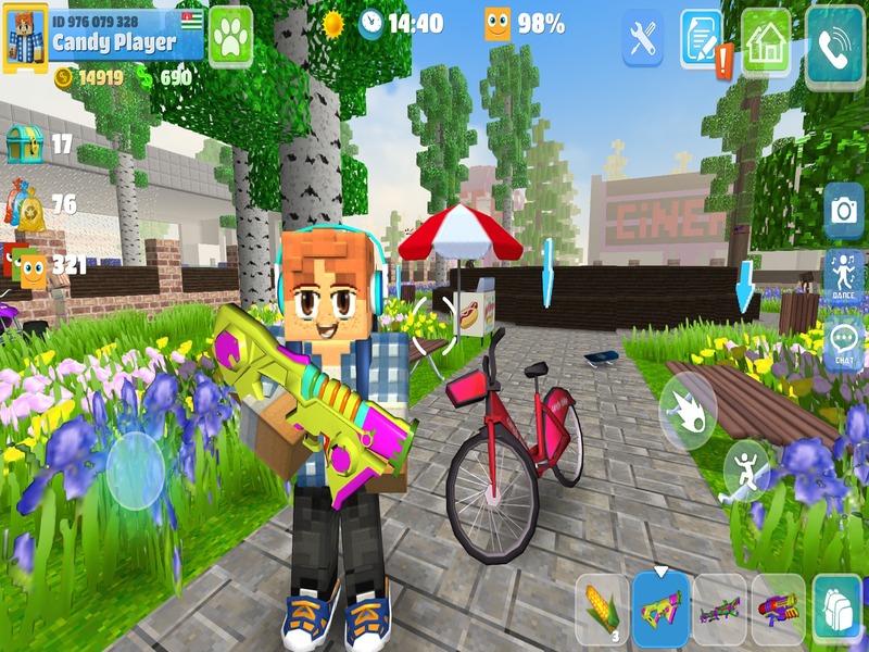 Tải Hack School Party Craft (Vô Hạn Tiền) v1.8.10 5 Đồ họa 3D sắc nét mang đậm phong cách Minecraft trong Hack School Party Craft