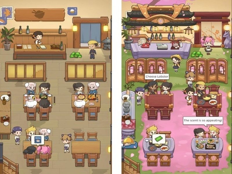 Tải Hack Tiệm Sushi Mơ Ước (Full Tiền, Kim Cương) v4.13.1 5 Nâng Cấp Và Tân Trang Tiệm Sushi trong Hack Tiệm Sushi Mơ Ước