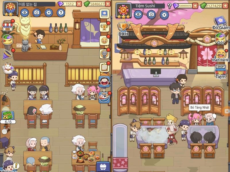 Tải Hack Tiệm Sushi Mơ Ước (Full Tiền, Kim Cương) v4.13.1 3 Quản Lý Tiệm Sushi trong Hack Tiệm Sushi Mơ Ước