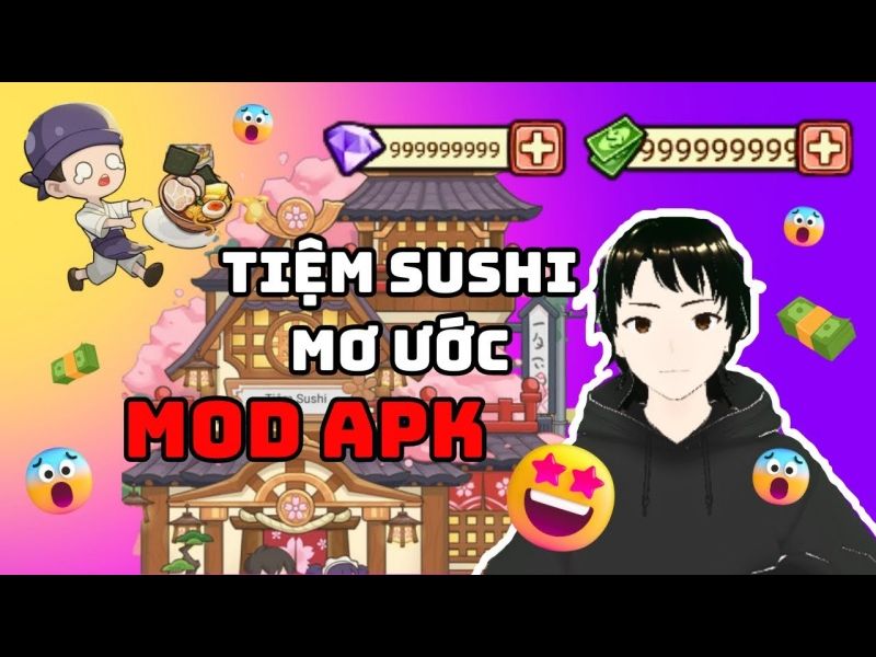 Tải Hack Tiệm Sushi Mơ Ước (Full Tiền, Kim Cương) v4.13.1 2 Tiệm Sushi Mơ Ước Hack Full Tiền, Kim Cương Có Gì?