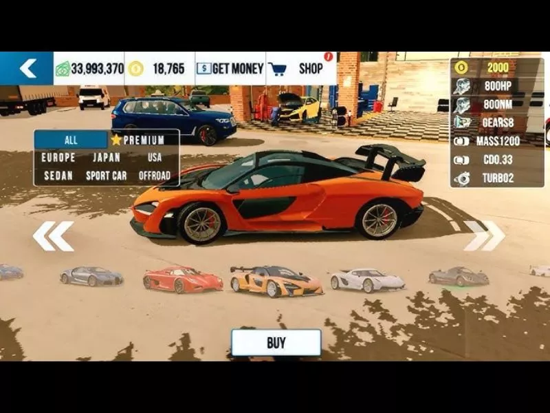 Tải Hack Car Parking Multiplayer (Full Vàng, Xe, Mở Khóa Tất Cả) v4.9.7 4 Hệ thống xe đa dạng từ phổ thông đến siêu xe trong Hack Car Parking Multiplayer