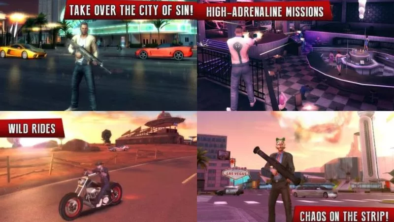 Tải Gangstar Vegas MOD APK (Full Tiền, Kim Cương) v9.4.0d 2 Khám Phá Thế Giới Mở Rộng Lớn Trong Gangstar Vegas MOD