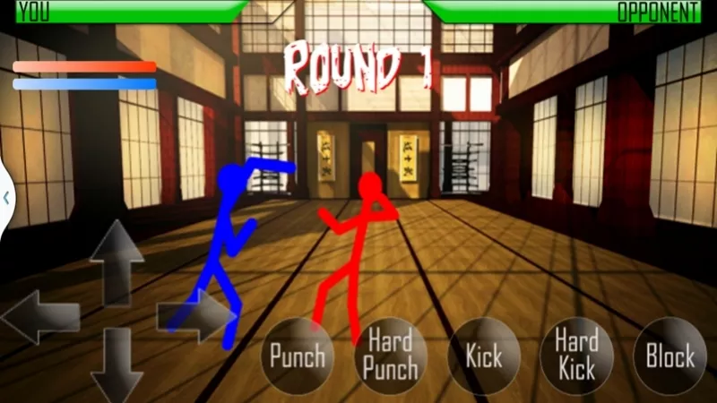 Tải Hack Stickman Fight 2 (Mod Vô Hạn Tiền) v1.1 APK 2 Gameplay hành động trong Stickman Fight 2