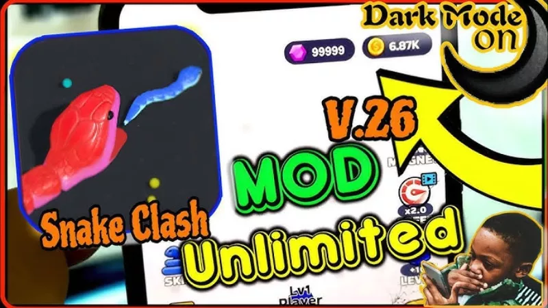 Tải Snake Clash MOD APK v75.1.0 (Menu, Vô Hạn Tiền, Vô Hiệu Kẻ Địch) 4 Snake Clash MOD APK
