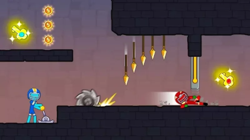 Tải Stickman Red boy and Blue girl MOD APK (Vô Hạn Tiền Xu, Mở Khóa Skins) 1 Giới thiệu Stickman Red boy and Blue girl MOD APK