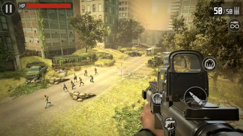 Tải Zombie Sniper War 3 MOD APK (Vô Hạn Tiền, Đạn, No Ads) v2.1 2 Tham gia hơn 150 nhiệm vụ chống zombie