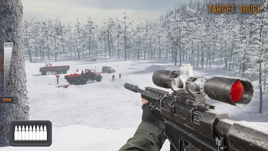 Tải Hack Sniper 3D MOD APK (Vô Hạn Tiền, Menu) v7.3.0 1 Bước vào những nhiệm vụ bắn tỉa trong Sniper 3D