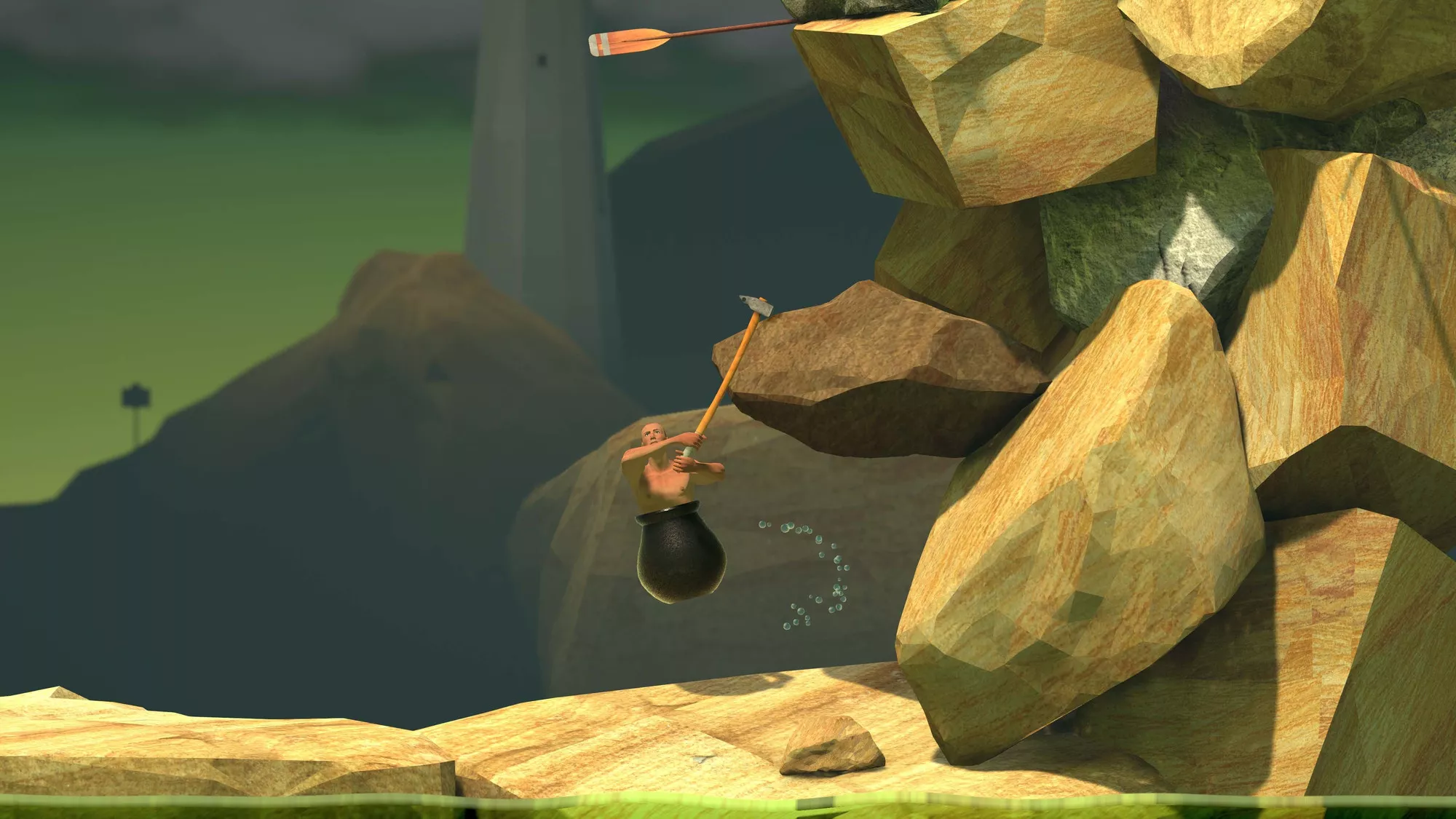 Tải Getting Over It APK (Full Game) Miễn Phí Cho Android v1.9.13 3 Giữ vị trí an toàn sau mỗi lần leo