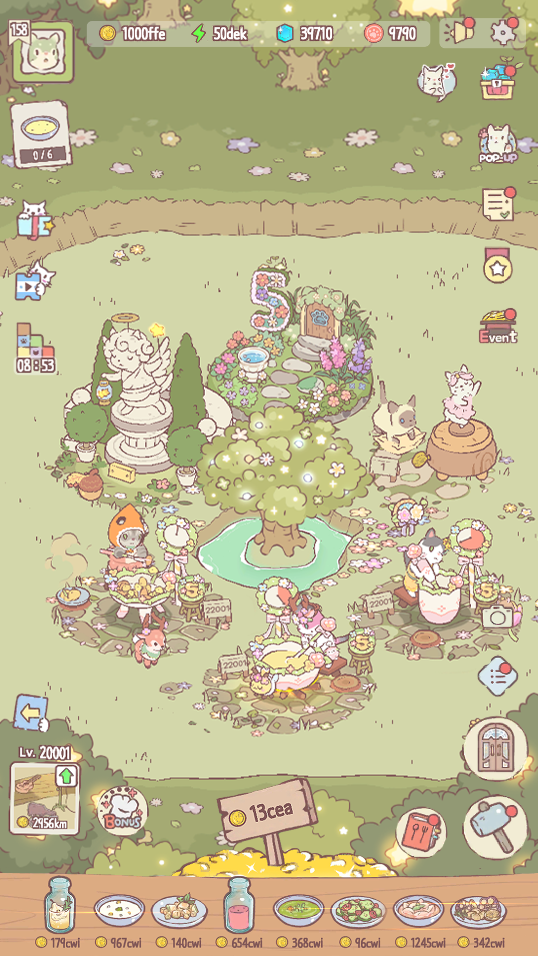Tải Cats & Soup MOD APK (Vô Hạn Tiền, Free Shopping) v4.34.0 2 Kiếm tiền từ các món ăn được chế biến