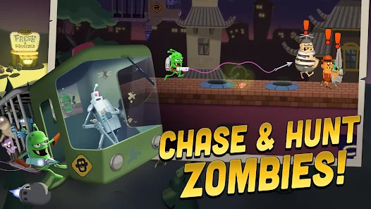 Tải Zombie Catchers MOD APK (Vô Hạn Tiền, Menu, Max Level) v1.66.13 1 Zombie Catchers là game săn zombie như thế nào