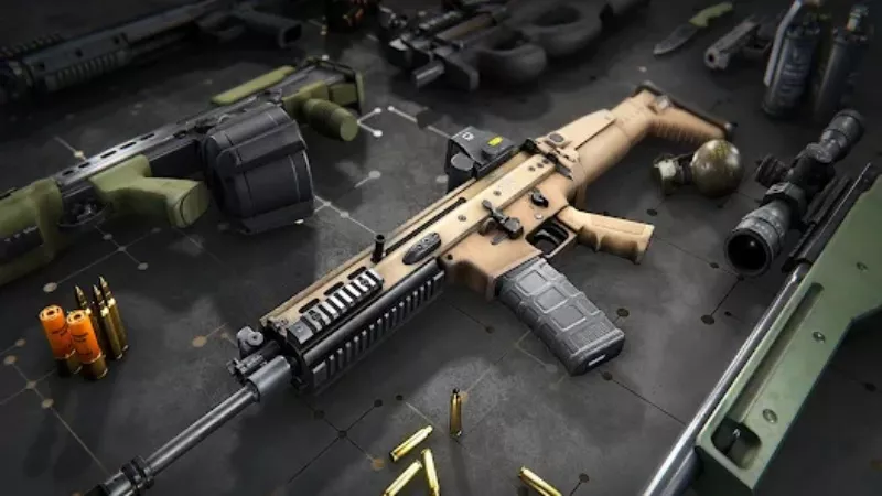 Tải FPS Strike Ops MOD APK (Vô Hạn Tiền, Đạn Và Mở Khóa Súng) 1.9.0 3 Sử dụng hơn 20 loại vũ khí