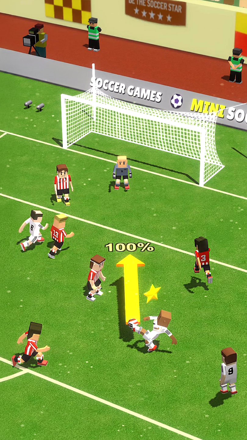 Tải Mini Soccer Star MOD APK (Vô Hạn Tiền, Kim Cương) v1.89 2 Khi khoảng trống trước khung thành xuất hiện