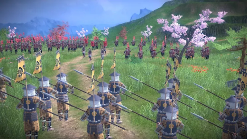 Tải Shogun : War and Empire MOD APK (Vô Hạn Tiền, Mua Sắm) v1.05 2 Khi phải phối hợp samurai - cung thủ và ninja