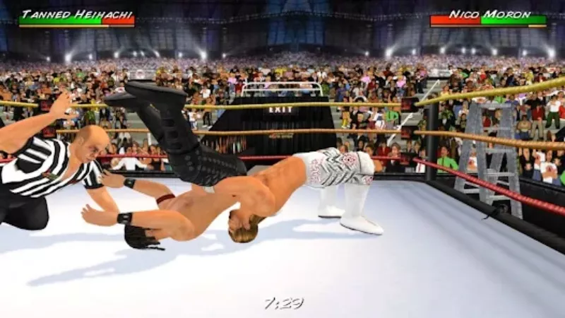 Tải Wrestling Revolution 3D MOD APK (Mở Khóa Tất Cả, Vô Hạn Tiền) 3 Điều hành chương trình trong Booking Career