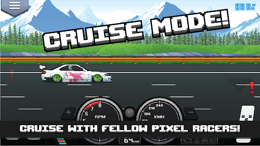 Tải Hack Pixel Car Racer (Vô Hạn Tiền, Mua Sắm Miễn Phí) v1.2.5 3 Điều chỉnh hộp số và kiểm tra công suất