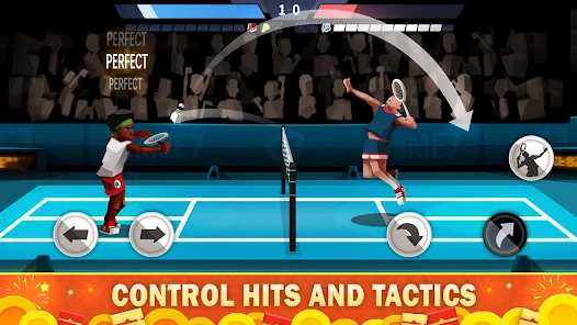 Tải Hack Badminton League MOD APK (Vô Hạn Tiền, Mua Sắm) v5.82.5089.0 2 Đối đầu 1v1 tạo nhịp trận ngắn và trực tiếp