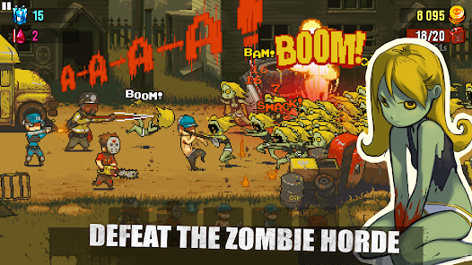 Tải Hack Dead Ahead MOD APK (Vô Hạn Tiền, Bất Tử, One Hit) v4.4.0 2 Luồn lách giữa xe bỏ hoang và zombie