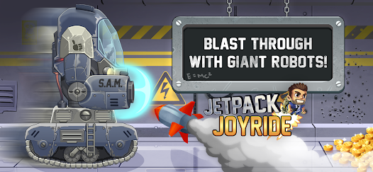Tải Hack Jetpack Joyride MOD APK (Vô Hạn Tiền, Mua Sắm) v1.104.1 1 Mục tiêu trong Jetpack Joyride là chạy xa đến đâu