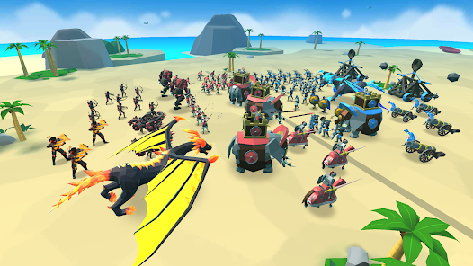 Tải Epic Battle Simulator 2 MOD APK (Vô Hạn Tiền, Troops) v1.6.90 3 Nâng cấp troop để tăng chất lượng đội quân