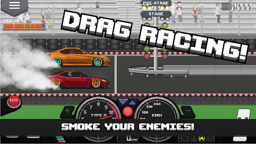 Tải Hack Pixel Car Racer (Vô Hạn Tiền, Mua Sắm Miễn Phí) v1.2.5 1 Pixel Car Racer là trò chơi như thế nào