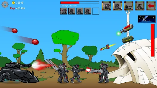 Tải Hack Age of War MOD APK (Vô Hạn Tiền, Kim Cương) v2025.1.11 2 Tạo quân để đẩy chiến tuyến về phía căn cứ địch