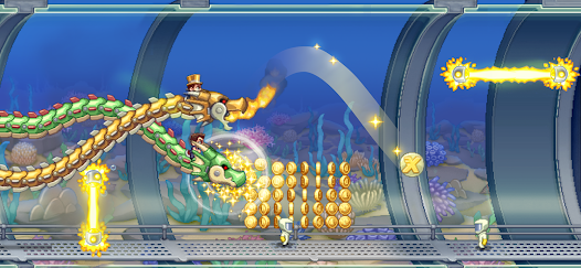Tải Hack Jetpack Joyride MOD APK (Vô Hạn Tiền, Mua Sắm) v1.104.1 2 Tia laser buộc người chơi chọn khoảng trống an toàn